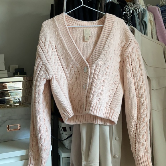- H&M cable knit cartigan sweater - Picture 3 of 3